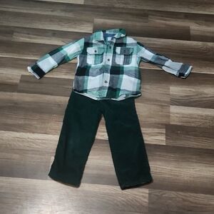 Gymboree 2PC Set Flannel & Corduroy Vintage Size 3T